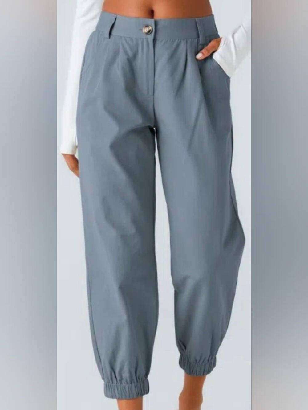 Nwt HALARA 100% Cotton Ankle Joggers - Picture 2 of 9